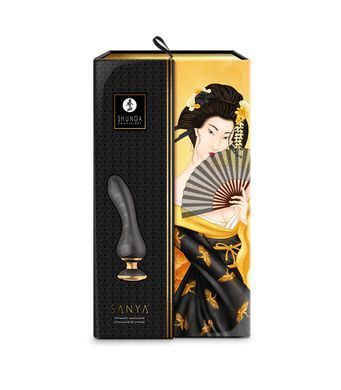Вибратор для точки G Shunga Sanya Black, гибкий ствол SO6905 фото