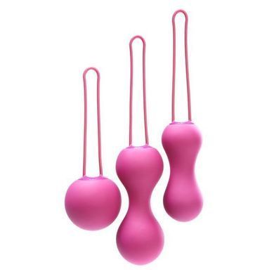 Набор вагинальных шариков Je Joue - Ami Fuchsia, диаметр 3,8-3,3-2,7см, вес 54-71-100гр + подарок косметичка SO3044 фото