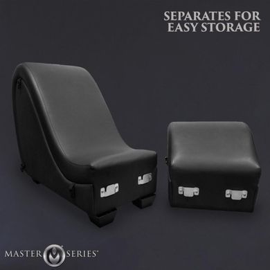 Секс-кресло с подушками Master Series Kinky Sex Lounge with Cushions - Black SX1192 фото