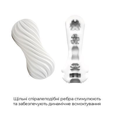 Мастурбатор Tenga Flex Silky White с изменяемой интенсивностью, можно скручивать SO1645 фото