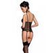 Корсет с подвязками, стринги Passion LOVELIA CORSET S/M, black SO4766 фото 2