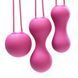 Набор вагинальных шариков Je Joue - Ami Fuchsia, диаметр 3,8-3,3-2,7см, вес 54-71-100гр + подарок косметичка SO3044 фото 4