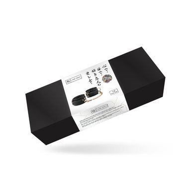Наручники с цепочкой Liebe Seele Black Organosilicon Wrist Cuff, экокожа SO9485 фото