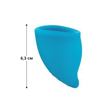Менструальная чаша Fun Factory FUN CUP SIZE A, бирюзовая, многоразовая, диаметр 4 см, объем 20 мл SX0953 фото