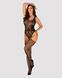 Бодистокинг Obsessive Bodystocking G324 S/M/L black, силуэтный рисунок SO7245 фото 3