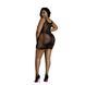 Платье-бодистокинг Moonlight Plus Model 01 XL-XXXL Black, мини, без рукавов SO8192 фото 2