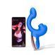 Смарт-вибратор Magic Motion Ponder Blue, двойная стимуляция, виброяйцо+язычок для клитора SX3229 фото 3