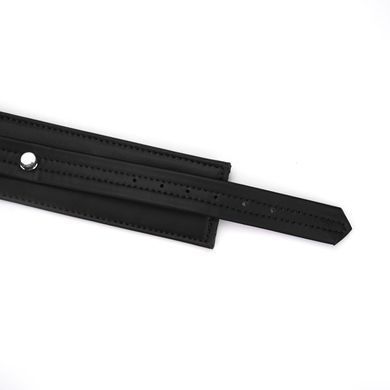 Поножи Liebe Seele Black Organosilicon Anklecuffs, экокожа SO9486 фото