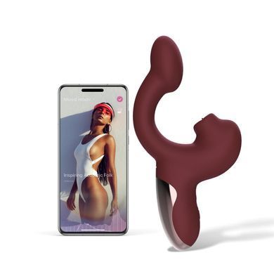 Смарт-вибратор Magic Motion Ponder Red, двойная стимуляция, виброяйцо+язычок для клитора SX3230 фото