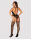Бодистокинг Obsessive Bodystocking G324 XL/XXL black, силуэтный рисунок SO7246 фото 4