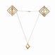 Зажимы для сосков с легкой подвеской LOCKINK Adjustable Nipple Clamps with Light Pendant - Golden SX0848 фото 1