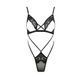 Боди-монокини с открытой грудью Passion DIABOLINA BODY S/M, black PS25802 фото 3