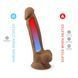 Фаллоимитатор SilexD Johnny Caramel (MODEL 1 size 7in), двухслойный, силикон+Silexpan, диаметр 3,8см SO3835 фото 5