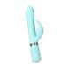 Роскошный кролик с ротацией и вибрацией Pillow Talk Lively, Teal, кристалл Сваровски SO6857 фото 2