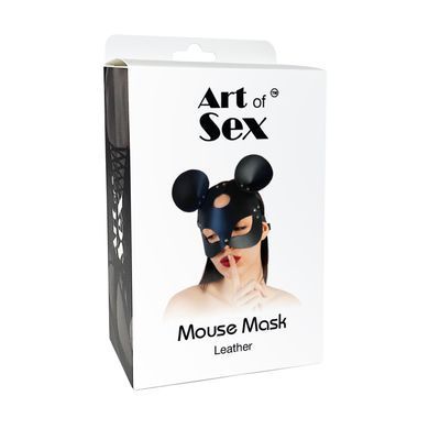 Кожаная маска мышки Art of Sex - Mouse Mask, цвет Белый SO9651 фото