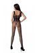 Бодистокинг с крыльями Passion BS098 One Size, black, средняя сетка, открытый доступ SO8935 фото 2