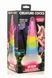 Фэнтезийный фаллоимитатор Creature Cocks Luminescent Rainbow Silicone Dildo, светится в темноте, 19,6 см SX2222 фото 4