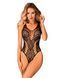Бодистокинг с вырезами Obsessive B138 teddy S/M/L, black, с доступом SO7685 фото 1