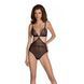 Боди Passion AMBERLY BODY black, L/XL, открытая спина, низ стринги SX0455 фото 1