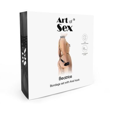 Бондажный набор с металлическим анальным крюком Art of Sex Beatrice Bondage set with anal hook №&thinsp;1 SO8239 фото