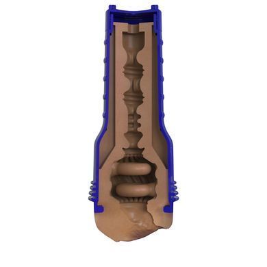 Мастурбатор-вагина Fleshlight Boost Bang Medium Dark Flesh, плавающие кольца Turbo Tech SX1315 фото