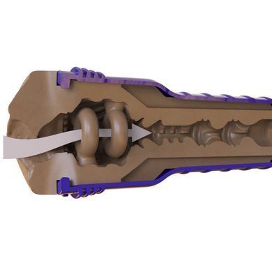 Мастурбатор-вагина Fleshlight Boost Bang Medium Dark Flesh, плавающие кольца Turbo Tech SX1315 фото