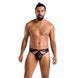 Мужские стринги Passion 033 THONG PAUL S/M Black, под латекс SO7571 фото 3