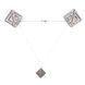 Зажимы для сосков с легкой подвеской LOCKINK Adjustable Nipple Clamps with Light Pendant - Grey SX0849 фото 1