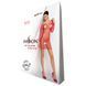 Бодистокинг-платье с глубоким воротом Passion BS093 red, длинные рукава SO6398 фото 4