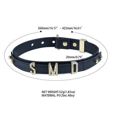 Ошейник LOCKINK Dark DIY Alphabet Collar SX0900 фото