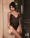 Тедди с доступом Obsessive Blomentis crotchless teddy, XL/2XL, прозрачное, открытая спина, низ-стринги SX1029 фото 6
