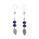 Украшения с бусинами и листиком для сосков Art of Sex &ndash; Nipple Jewelry Leaf, синие SO5395 фото 2