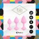 Набор силиконовых анальных пробок FeelzToys - Bibi Butt Plug Set 3 pcs Pink SO4576 фото 3
