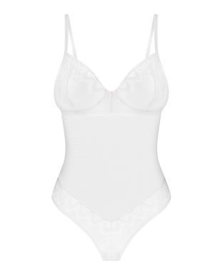 Боди Obsessive Alissium Teddy XL/2XL, лиф с мягкой чашкой, высокие вырезы для ног SX0596 фото