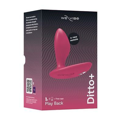 Анальная смарт-вибропробка We-Vibe Ditto+ Cosmic Pink, 10 режимов, пульт ДУ SX0519 фото