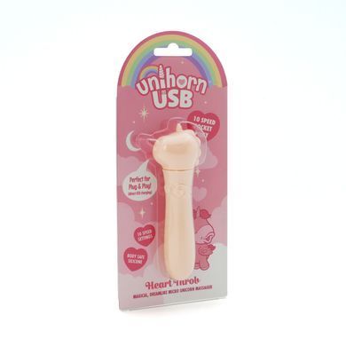 Вибратор-единорожка Unihorn USB Bullet &ndash; Heart Throb, вибропуля, USB-зарядка, 10 режимов SX2866 фото