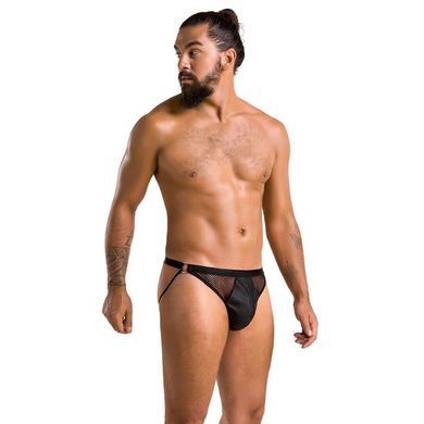 Мужские открытые слипы Passion 034 OPEN LUKE L/XL Black, экокожа SO7573 фото