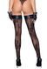 Чулки без мыска Noir Handmade F243 Tulle stockings with patterned flock embroidery, L SX0157 фото 2