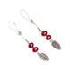 Украшения с бусинами и листиком для сосков Art of Sex &ndash; Nipple Jewelry Leaf, красные SO5396 фото 3