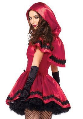 Эротический костюм Красной шапочки Leg Avenue Gothic Red Riding Hood L, платье, накидка SO9124 фото