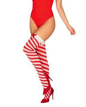 Чулки Obsessive Kissmas stockings L/XL SX3105 фото