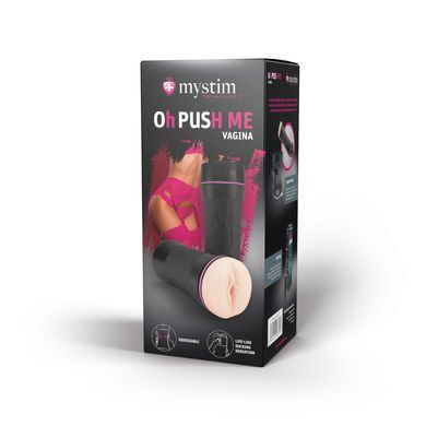 Мастурбатор-вагина Mystim O(h) PUSH ME Vagina, можно сжимать и регулировать вакуум SO8147 фото