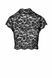 Топ Noir Handmade F303 Essence, XL, black, кружевной, короткий рукав, воротник-стойка SX0258 фото 4