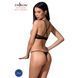 Комплект белья Passion Exclusive QUENTRIS BIKINI L/XL, black, стринги и полуоткрытый лиф PS26601 фото 2