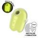 Вакуумный клиторальный стимулятор с вибрацией Satisfyer Glowing Ghost Yellow, светится в темноте SX0543 фото 1