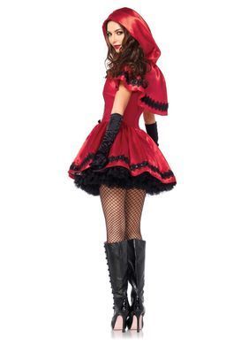 Эротический костюм Красной шапочки Leg Avenue Gothic Red Riding Hood XL, платье, накидка SO9125 фото