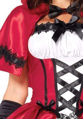 Эротический костюм Красной шапочки Leg Avenue Gothic Red Riding Hood XL, платье, накидка SO9125 фото
