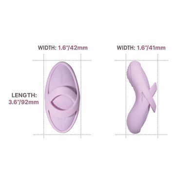Смарт-вибратор для клитора Svakom Echo 2 Pink Lilac, подогрев до 38 &deg;C, съемная насадка на палец SX2449 фото