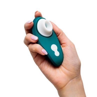 Вакуумный клиторальный стимулятор Womanizer Liberty 2 Dark Petrol, 8 режимов, магнитная крышечка SX0521 фото