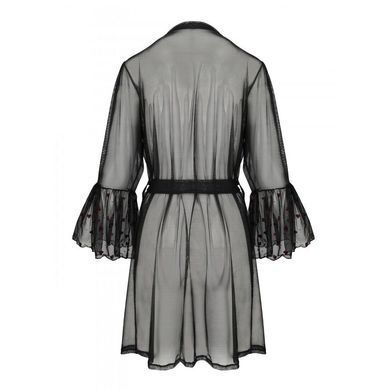 Воздушный пеньюар Passion LOVELIA PEIGNOIR XXL/XXXL, black SO4773 фото